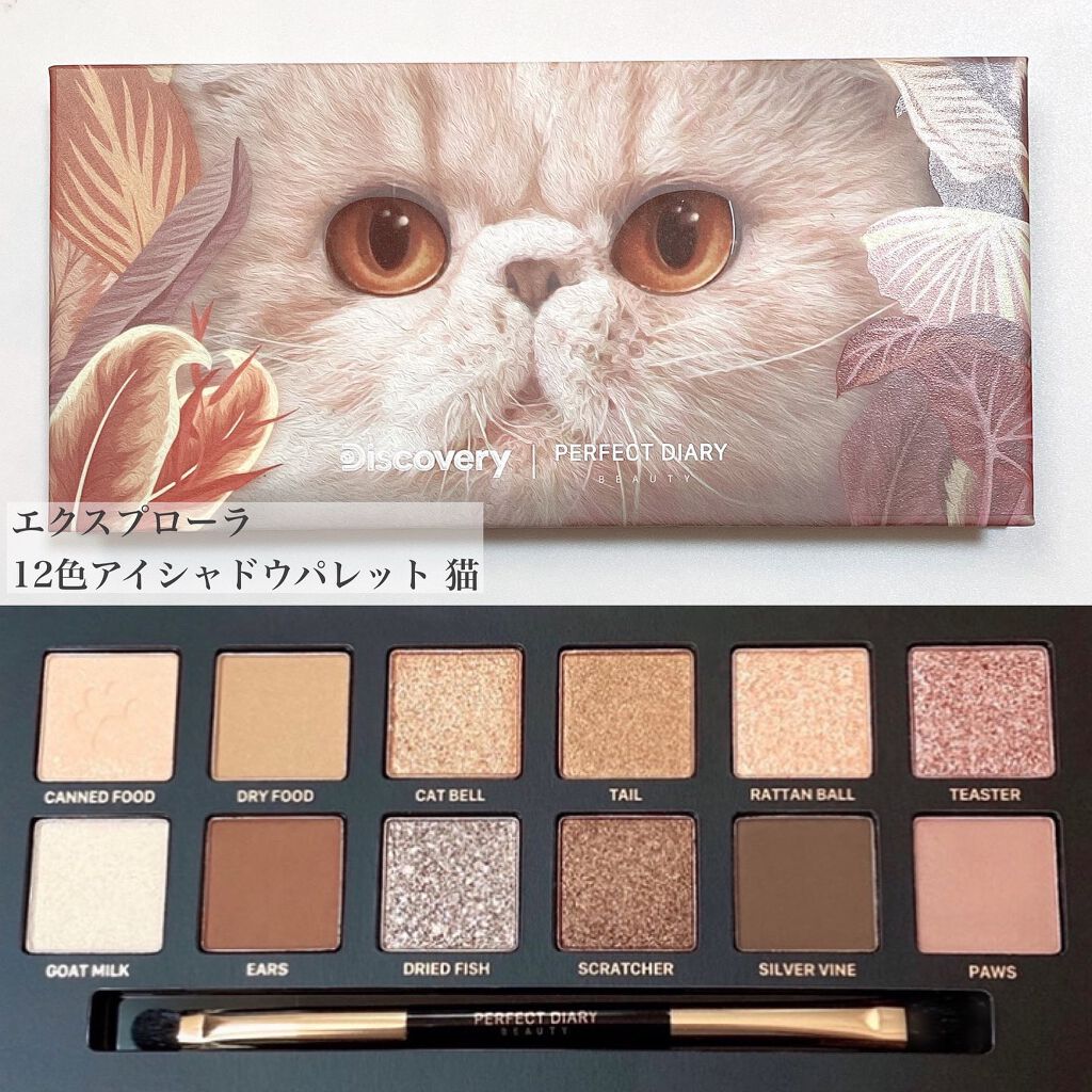 エクスプローラ12色 動物アイシャドウパレット/PERFECT DIARY/アイシャドウパレットを使ったクチコミ（3枚目）