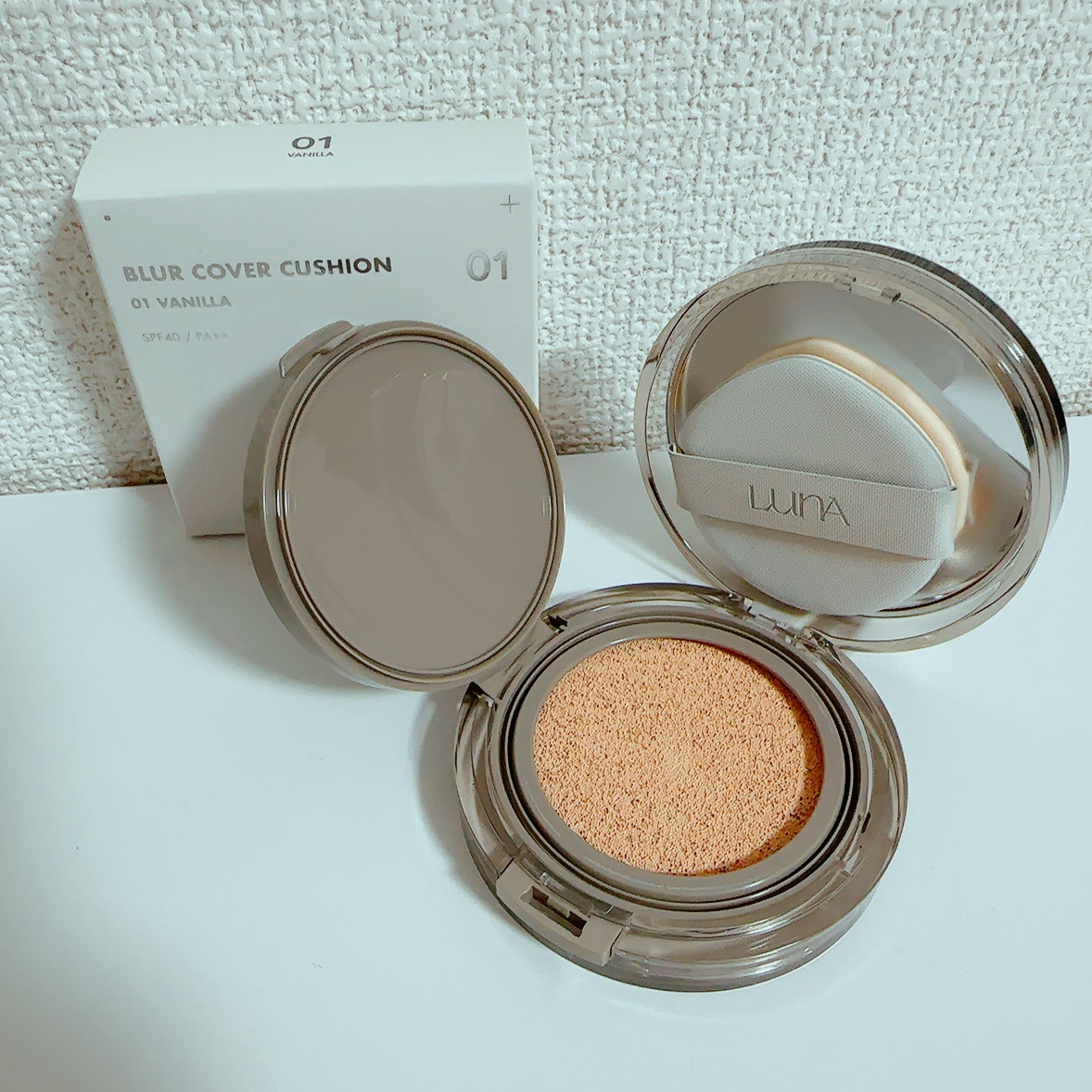 ブラーカバークッション/LUNA/クッションファンデーションを使ったクチコミ（3枚目）