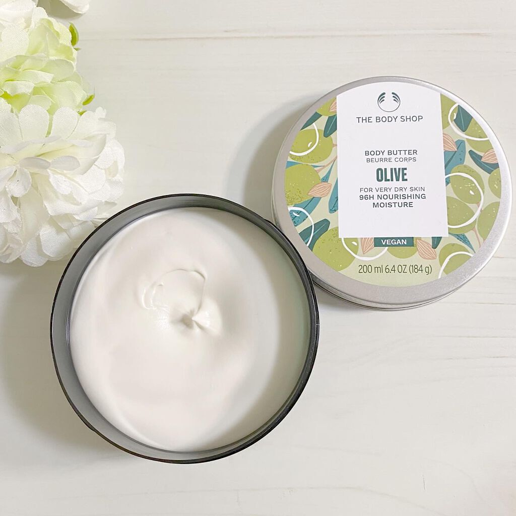 ボディバター オリーブ/THE BODY SHOP/ボディクリームを使ったクチコミ（2枚目）