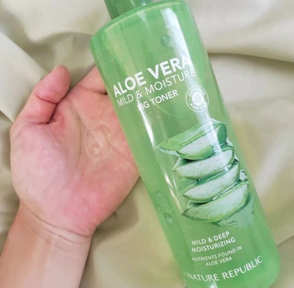 マイルド&モイスチャー アロエビッグトナー/ネイチャーリパブリック/化粧水を使ったクチコミ(2枚目)