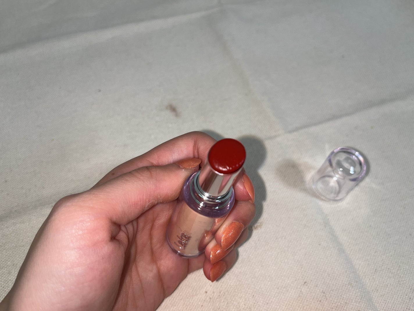 ボンディンググロウリップスティック/Laka/口紅を使ったクチコミ(3枚目)