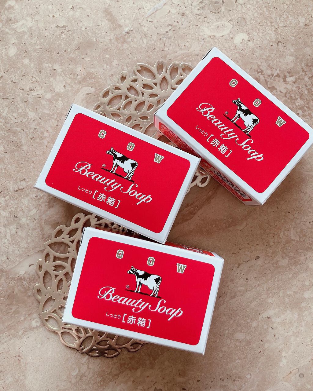 赤箱 (しっとり)/カウブランド/洗顔石鹸を使ったクチコミ（1枚目）