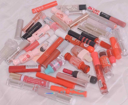 ラスティンググロスリップ/CEZANNE/口紅を使ったクチコミ(4枚目)