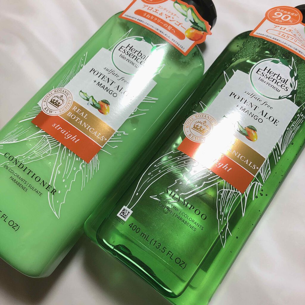 ビオリニュー アロエ&マンゴー シャンプー/コンディショナー/ハーバルエッセンス/市販シャンプーを使ったクチコミ(1枚目)