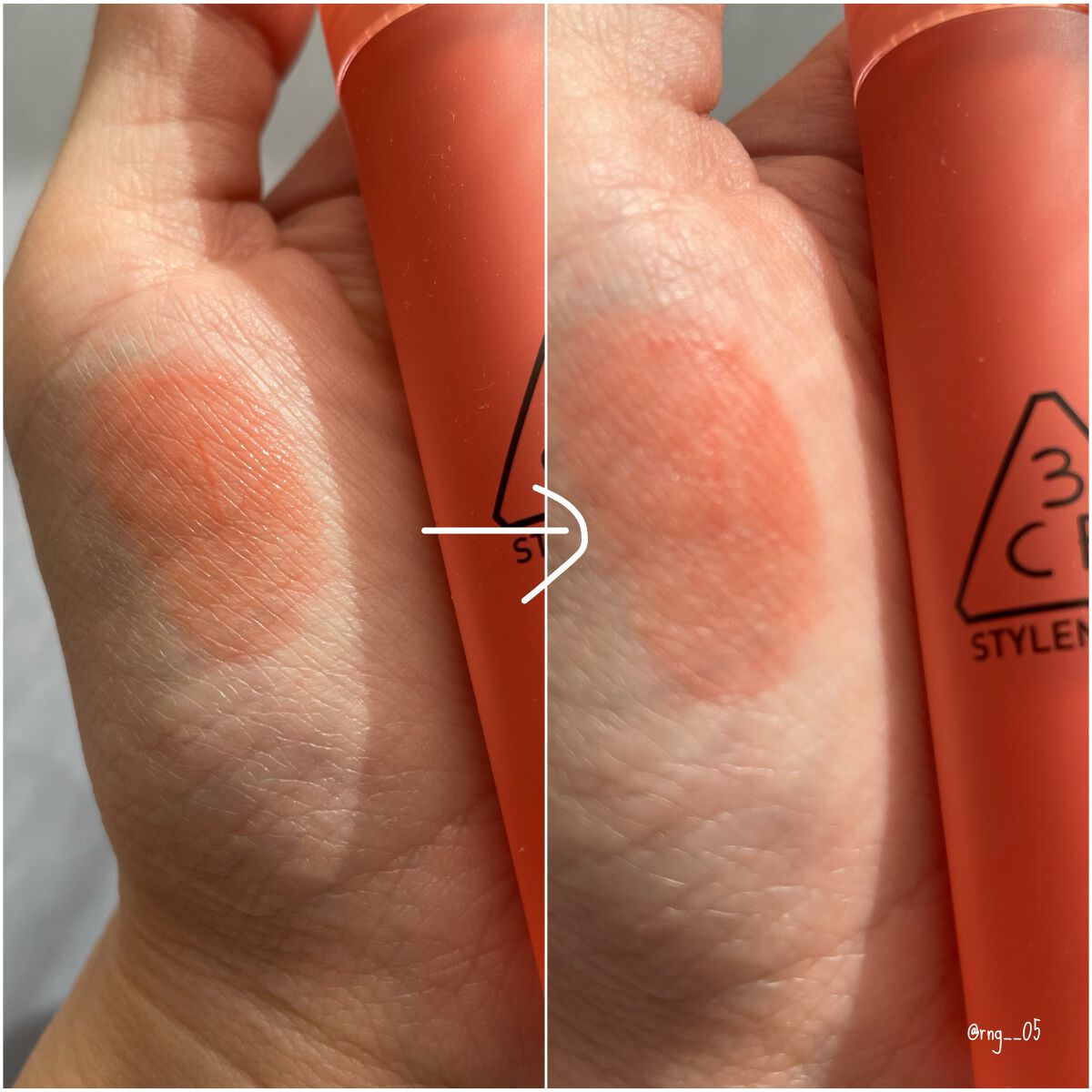 3CE ブラー ウォーターティント/3CE/リップティントを使ったクチコミ(2枚目)