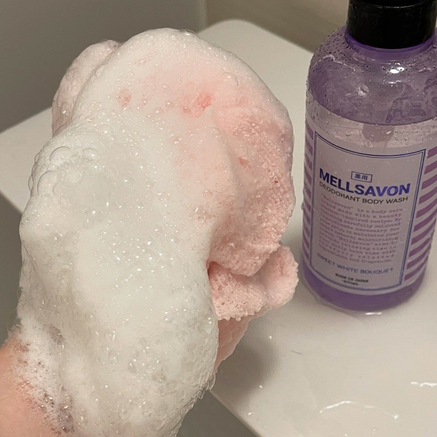 メルサボン デオドラント ボディウォッシュ スイートホワイトブーケ/Mellsavon/ボディソープを使ったクチコミ(4枚目)