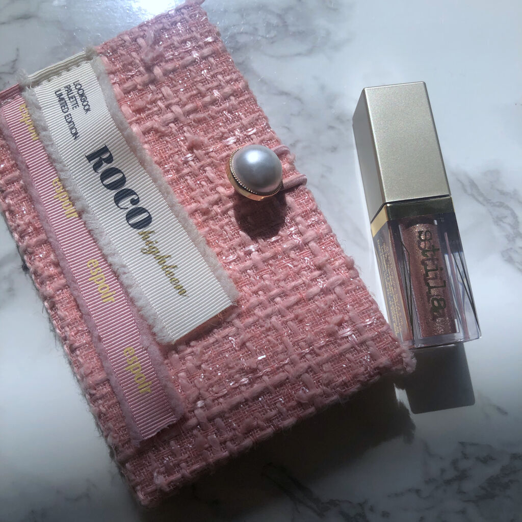 グリッター&グロウ リキッドアイシャドウ/stila/グリッターを使ったクチコミ（2枚目）