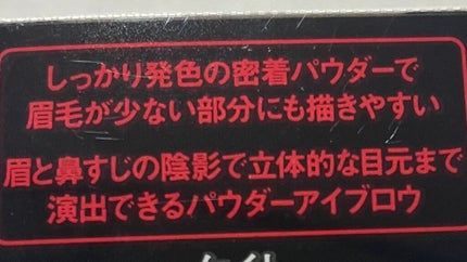 デザイニングアイブロウ3D フィット(Web限定)/KATE/パウダーアイブロウを使ったクチコミ(4枚目)