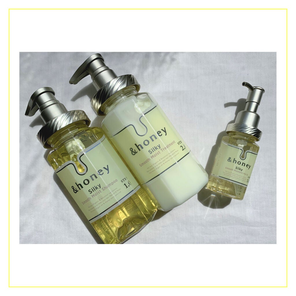 シルキー スムースモイスチャー シャンプー 1.0/ヘアトリートメント 2.0/&honey/市販シャンプーを使ったクチコミ(6枚目)