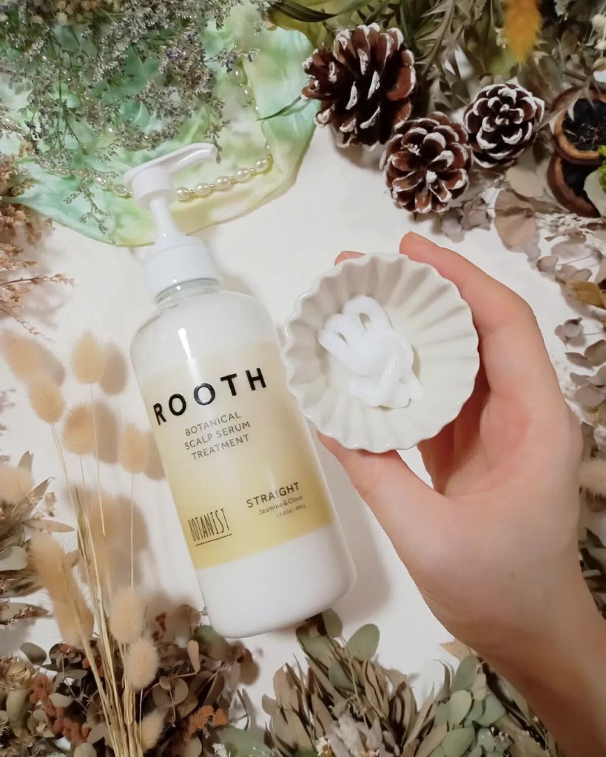 ルース ボタニカルスカルプセラム シャンプー・トリートメント(ストレート)/BOTANIST/市販シャンプーを使ったクチコミ(3枚目)