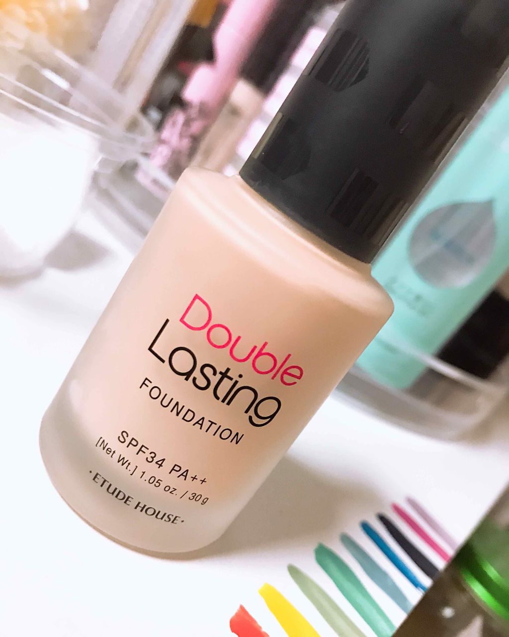 ダブルラスティング ファンデーション/ETUDE/リキッドファンデーションを使ったクチコミ（1枚目）
