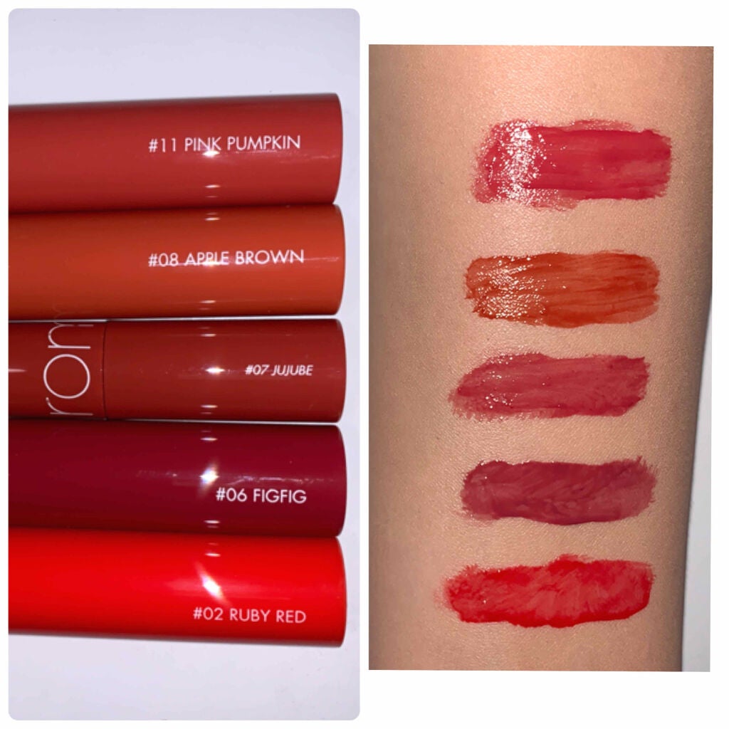 ジューシーラスティングティント/rom&nd/リップティントを使ったクチコミ(2枚目)