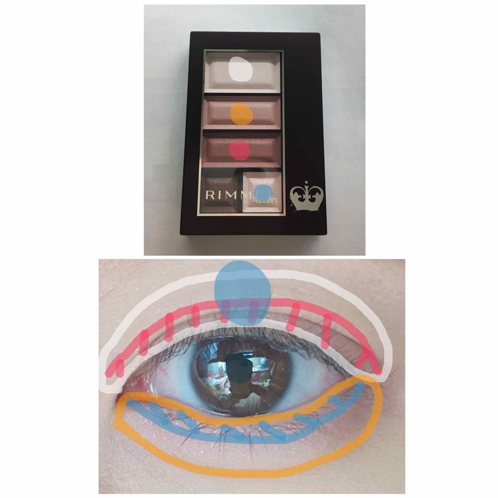 ショコラスウィート アイズ/リンメル ロンドン/アイシャドウパレットを使ったクチコミ（2枚目）