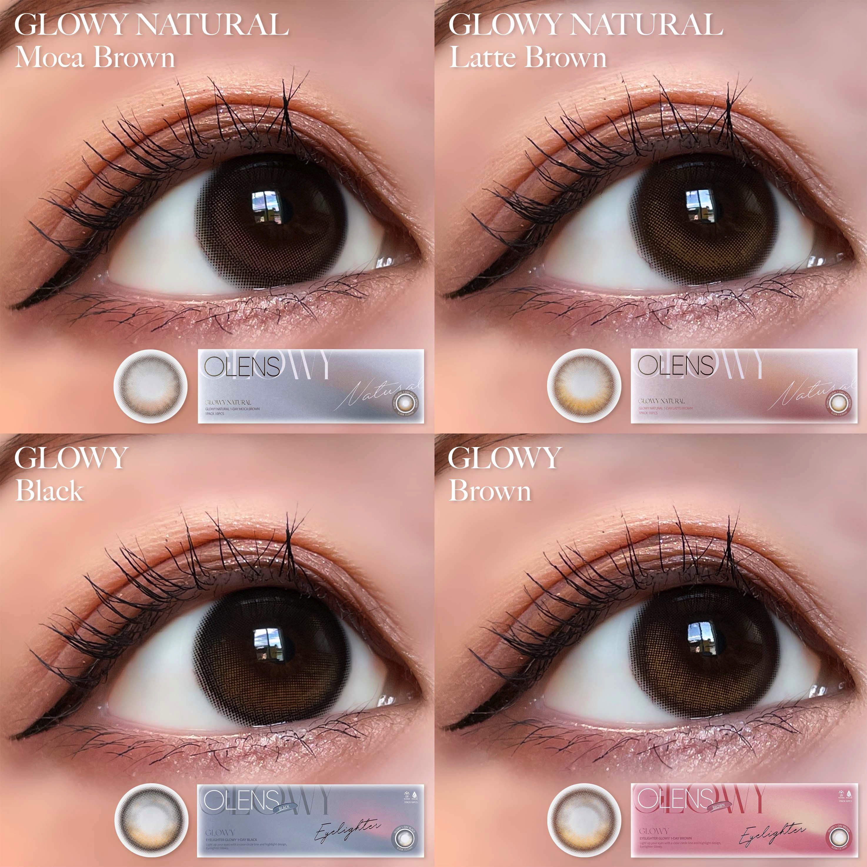 Glowy 1day/OLENS/ワンデー（１DAY）カラコンを使ったクチコミ（2枚目）