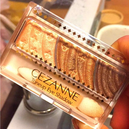 トーンアップアイシャドウ/CEZANNE/アイシャドウパレットを使ったクチコミ(1枚目)