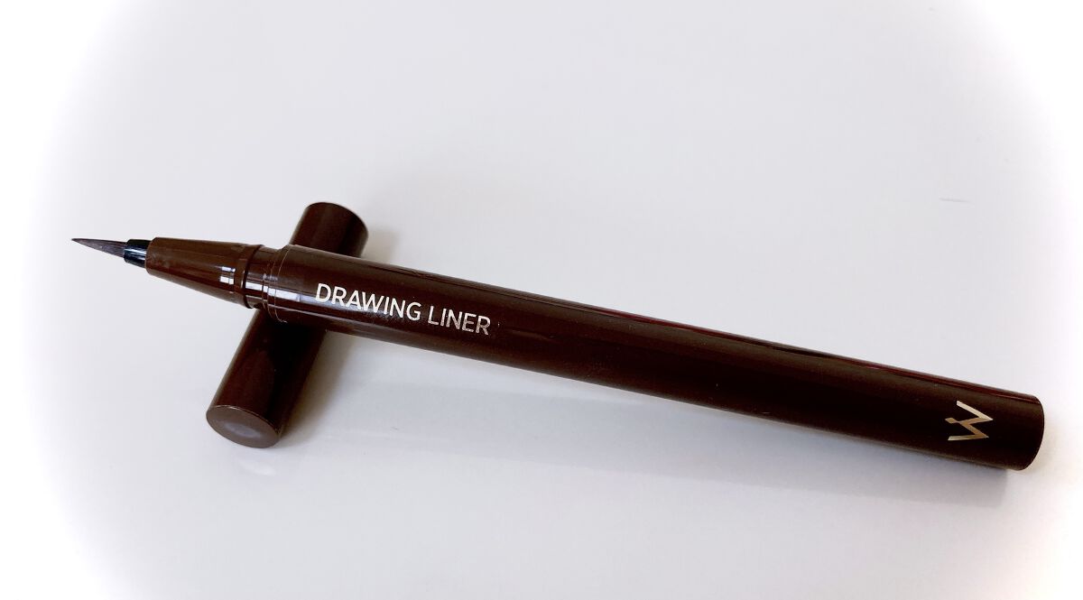 ウォンジョンヨ ドローイングライナー 02 ブラウン/Wonjungyo/リキッドアイライナーを使ったクチコミ（1枚目）