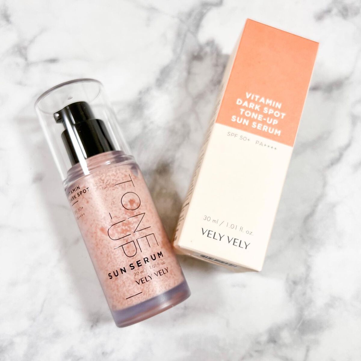 ビタミントーンアップサンセラム/VELY VELY/日焼け止めローションを使ったクチコミ（2枚目）