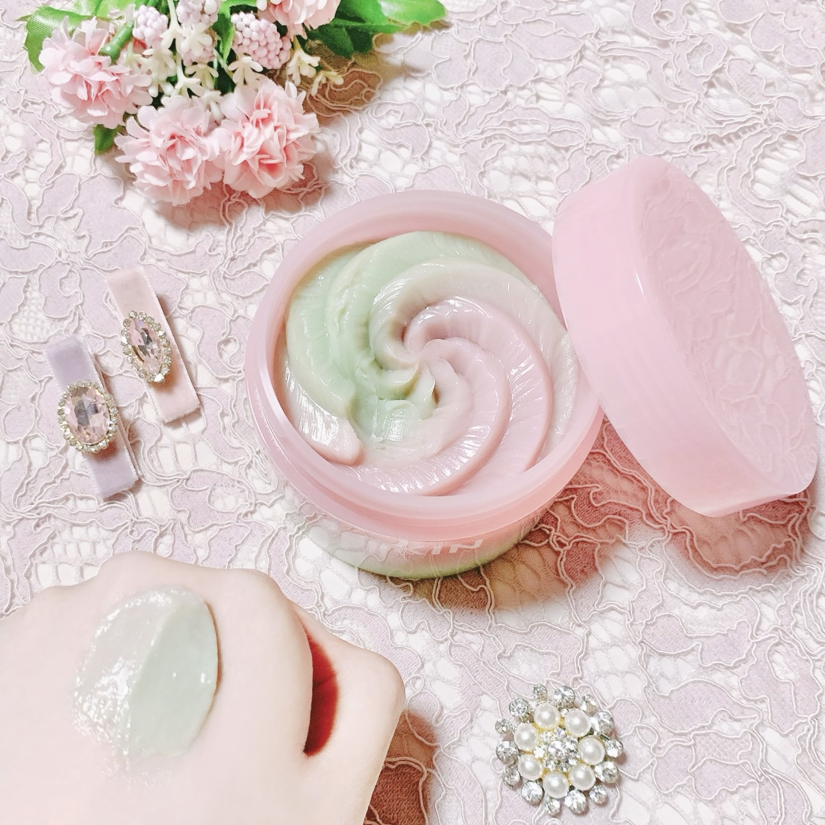 ピンクアロエメレンゲクレンザー/APRILSKIN/その他洗顔料を使ったクチコミ（3枚目）