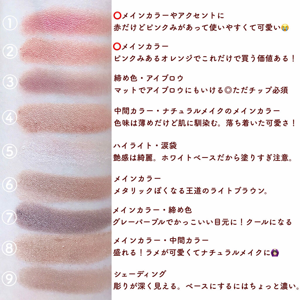 UR GLAM　BLOOMING EYE COLOR PALETTE/U R GLAM/アイシャドウパレットを使ったクチコミ（2枚目）