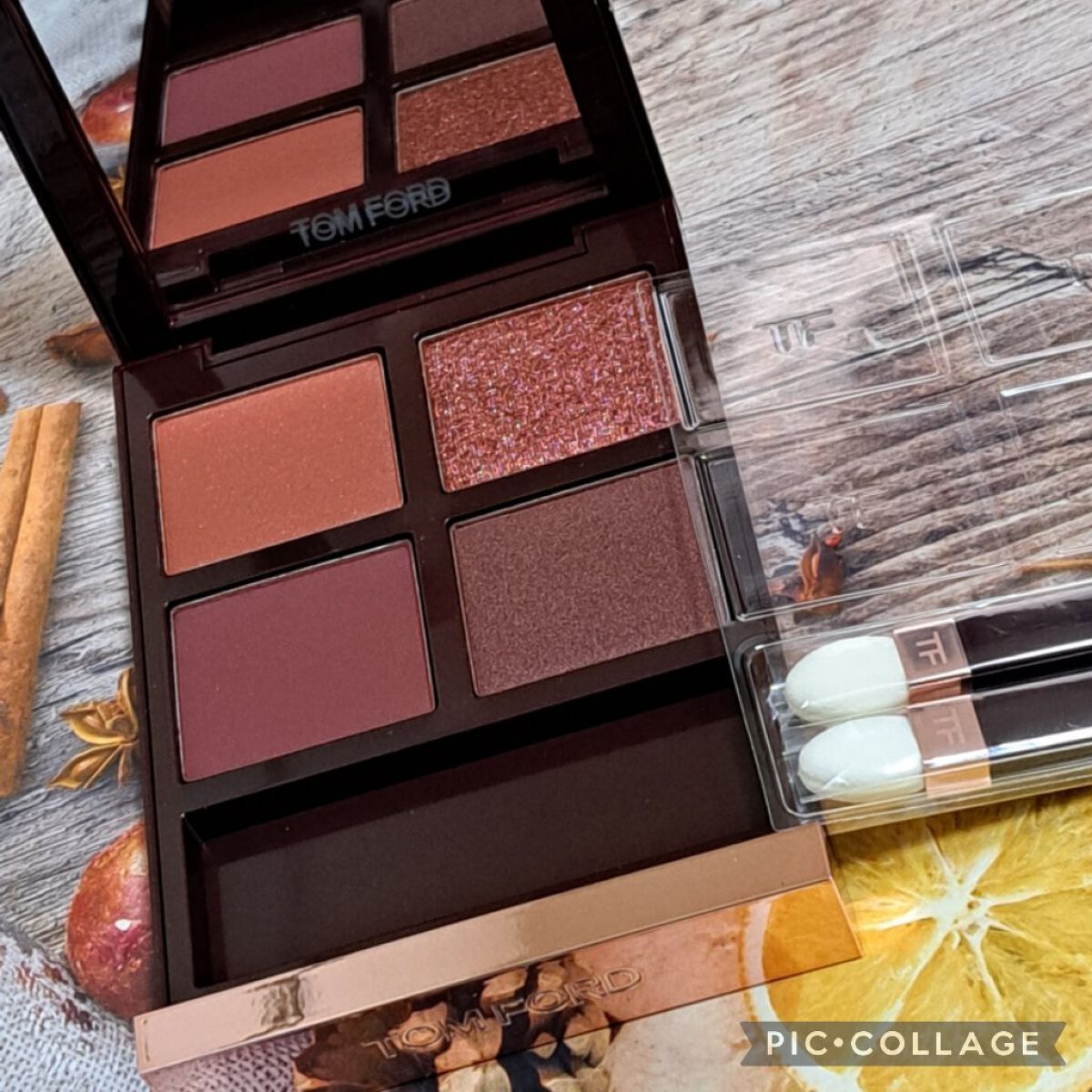 アイ カラー クォード 02SC チェリー スモーク (限定色)/TOM FORD BEAUTY/アイシャドウパレットを使ったクチコミ（2枚目）