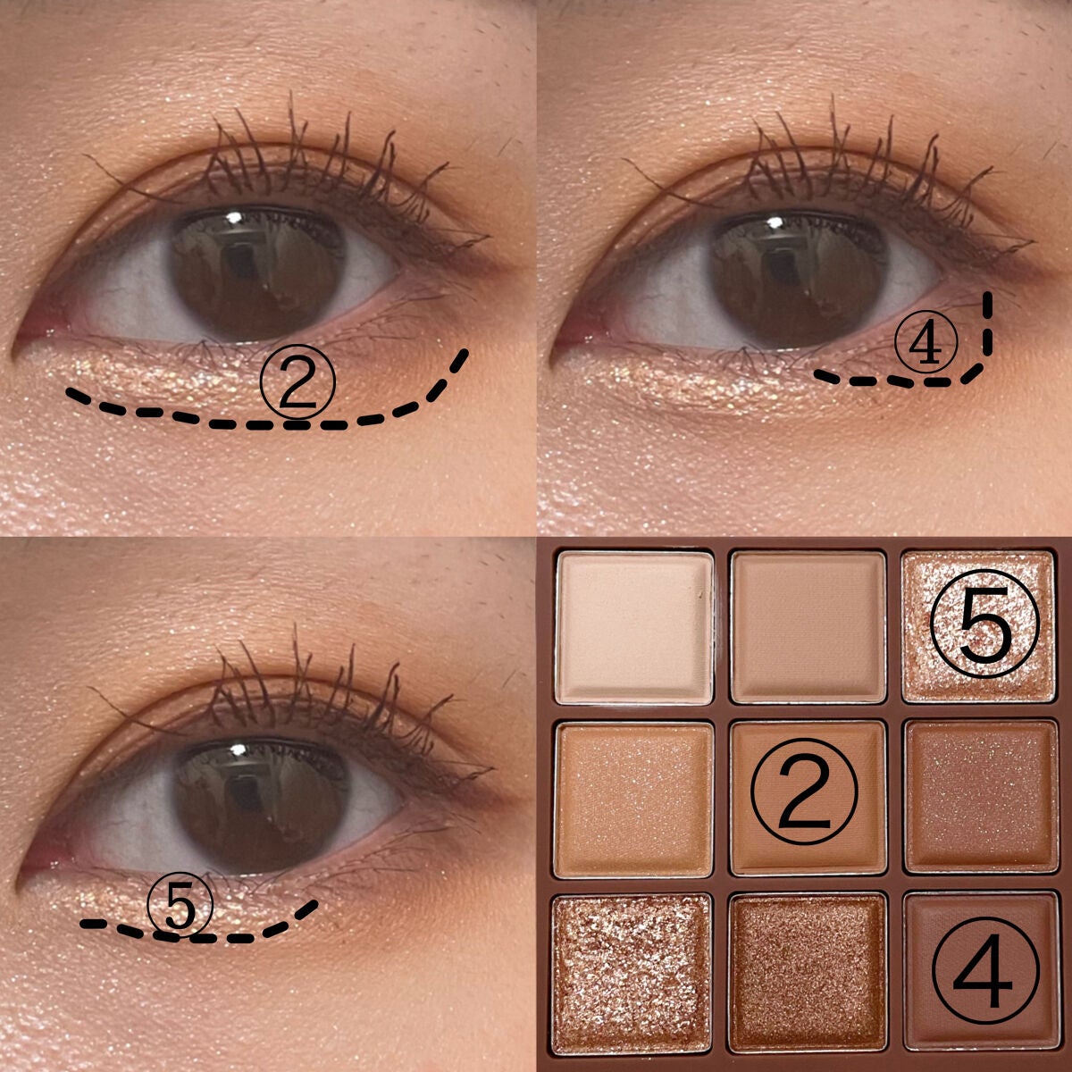 シャドウパレット/dasique/アイシャドウパレットを使ったクチコミ(4枚目)