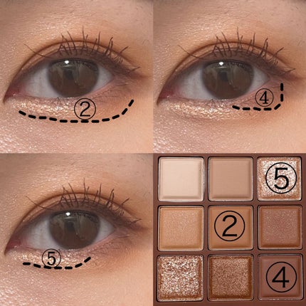 シャドウパレット/dasique/アイシャドウパレットを使ったクチコミ(4枚目)