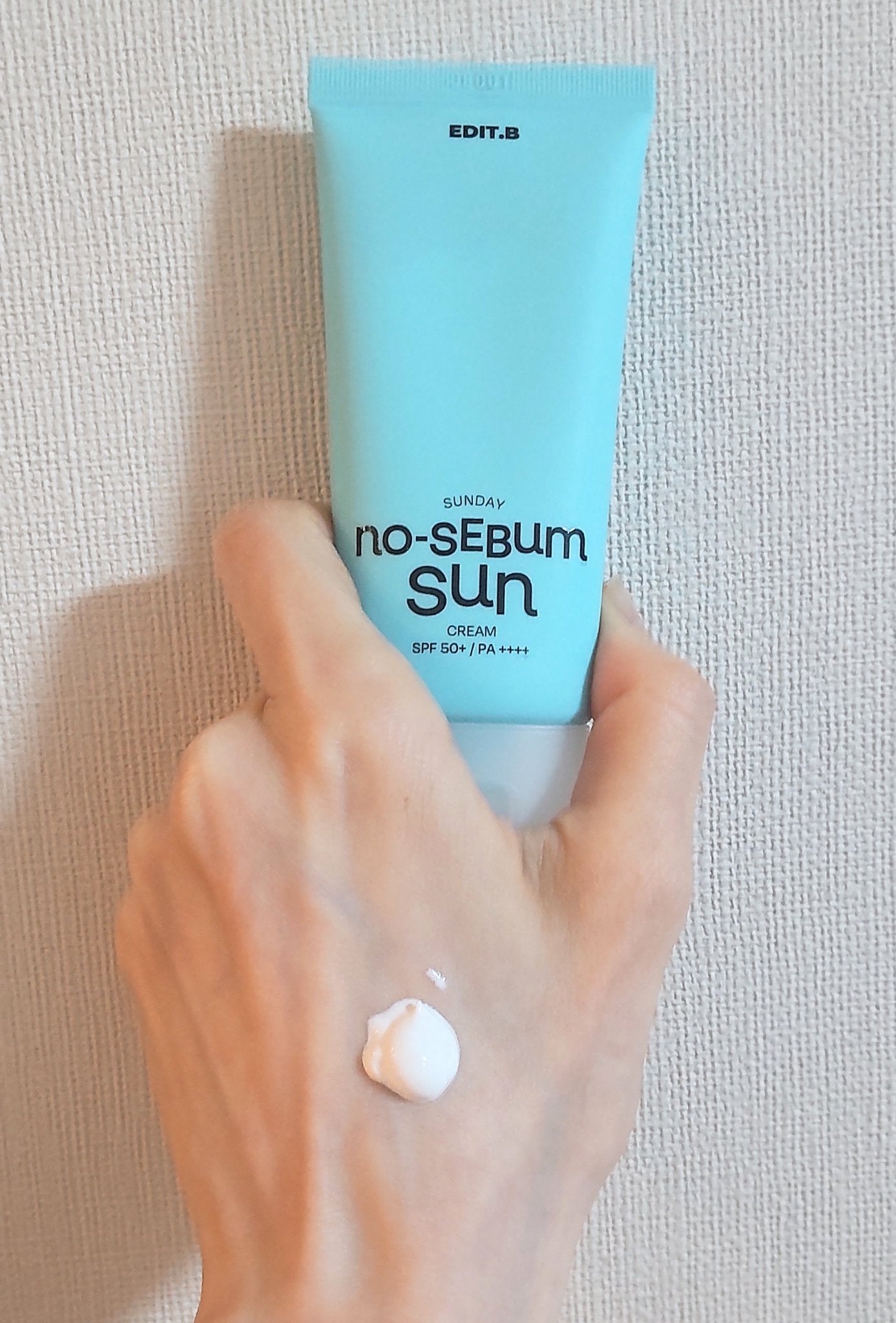 サンデー ノーセバム サンクリーム/EDIT.B/日焼け止めクリームを使ったクチコミ(1枚目)