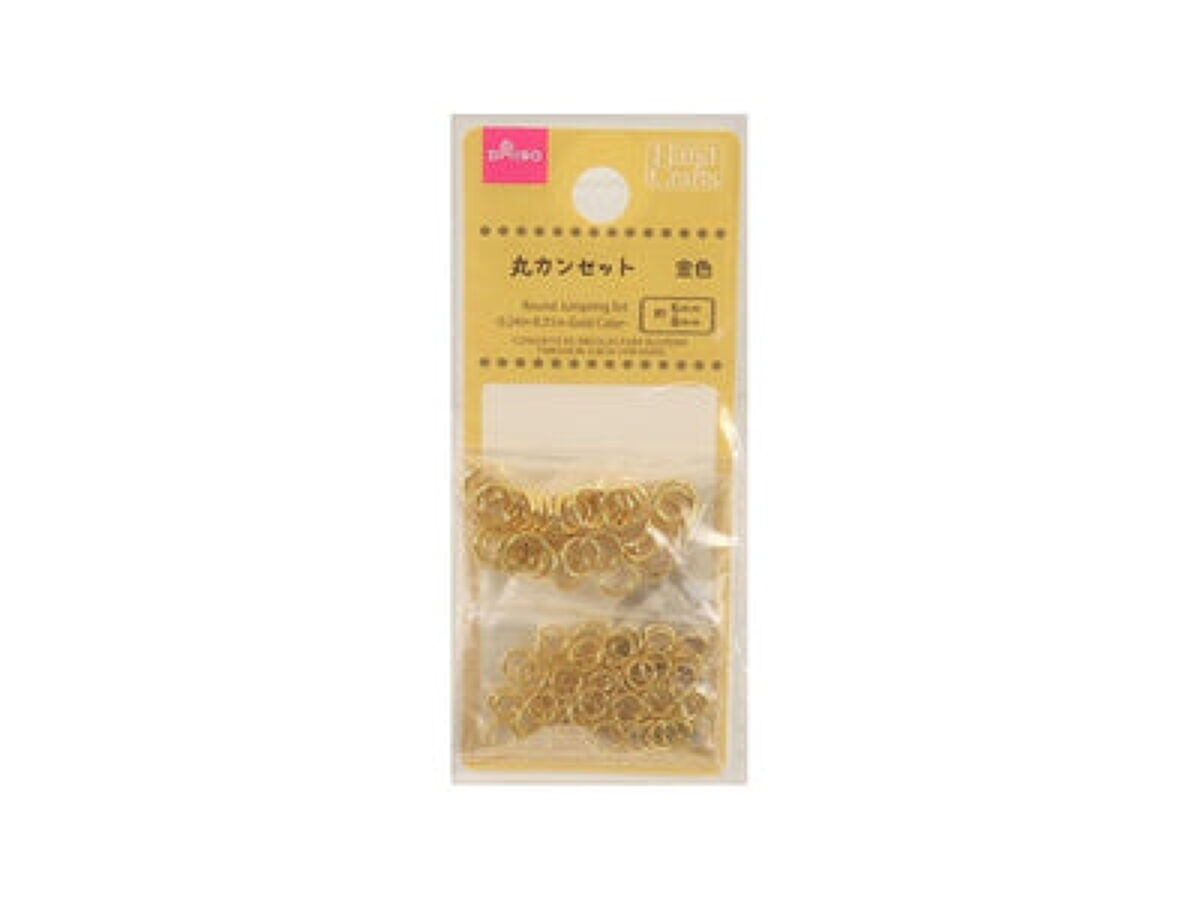 丸カンセット 金色 / DAISO