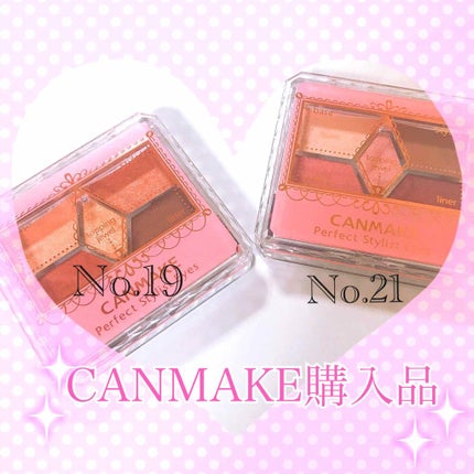 【旧品】パーフェクトスタイリストアイズ/キャンメイク/アイシャドウパレットを使ったクチコミ(1枚目)