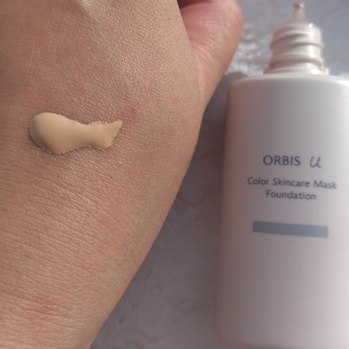 オルビスユー カラースキンケアマスク ファンデーション/オルビス/リキッドファンデーションを使ったクチコミ（2枚目）