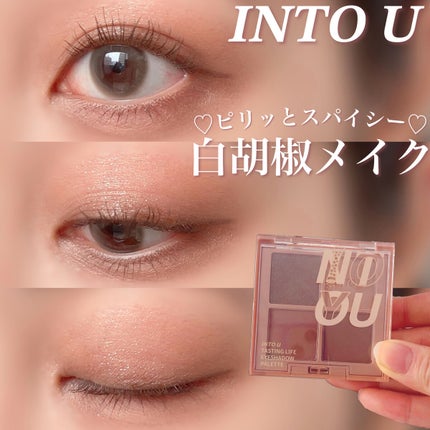 テイスティングライフアイシャドウパレット/INTO U/アイシャドウパレットを使ったクチコミ(1枚目)