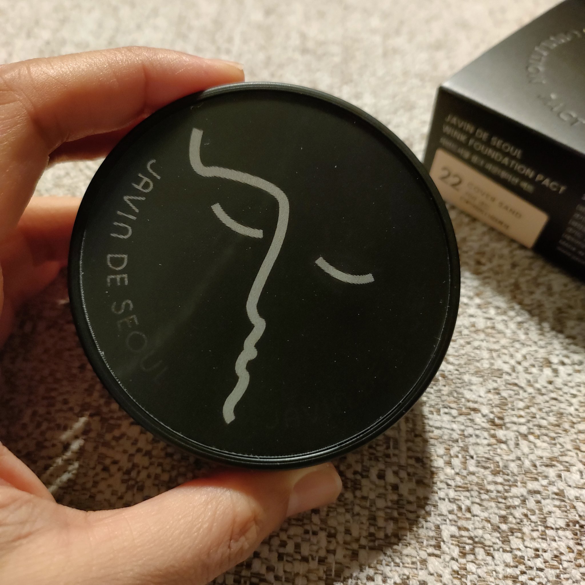 ジャビンドゥソウル ウインクファンデーションパクト 22 COVER SAND(カバーサンド)/Javin De Seoul/クッションファンデーションを使ったクチコミ（2枚目）