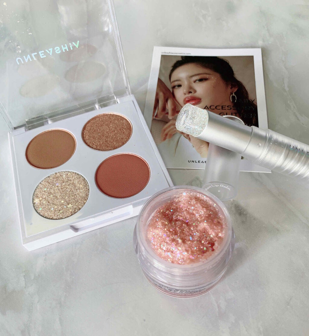 ゲットルーズグリッタージェル/unleashia/グリッターを使ったクチコミ(3枚目)