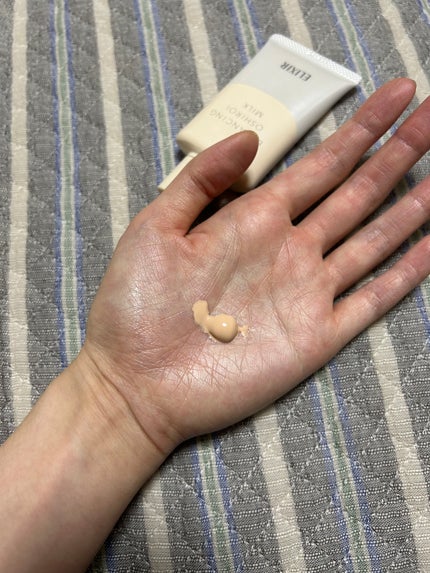 ルフレ バランシングおしろいミルク GR/エリクシール/乳液を使ったクチコミ(2枚目)