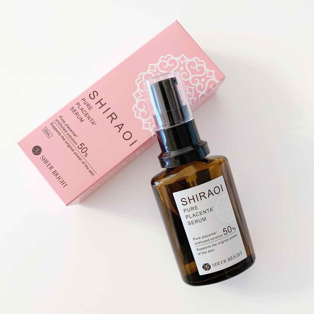 シラオイ生プラセンタ美容液/SHEER BRIGHT/美容液を使ったクチコミ(1枚目)