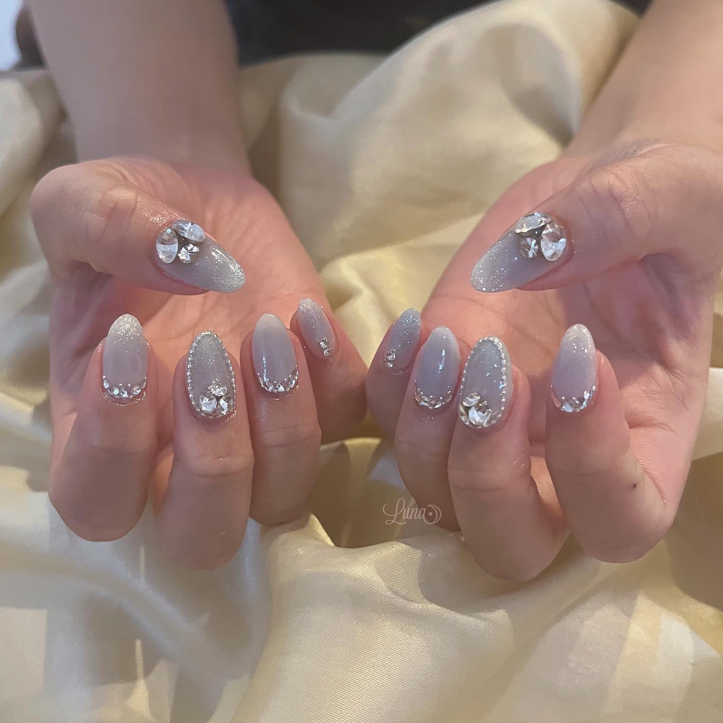 #ジェルネイル,#ワンカラーネイル,#ニュアンスネイル,#うるうるネイル,#ちゅるんネイル,#シンプルネイル,#パーツネイル,#透け感ネイル,#クリアネイル,#ぷっくりネイル,#ちぐはぐネイル,#韓国ネイル,#きらきらネイル,#うるつやネイル,#フレンチガーリーネイル,#チークネイル,#ラメグラネイル,#ブルーネイルのネイルデザイン