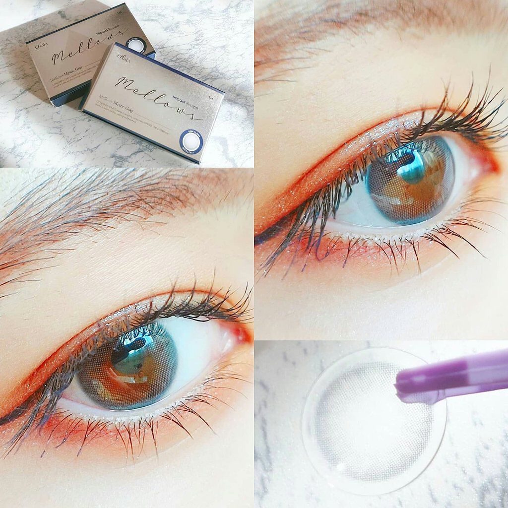メローズ(Mellows) ミスティックグレー/OLOLA/カラーコンタクトレンズを使ったクチコミ（2枚目）