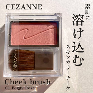 チークブラッシュ/CEZANNE/パウダーチークを使ったクチコミ（1枚目）