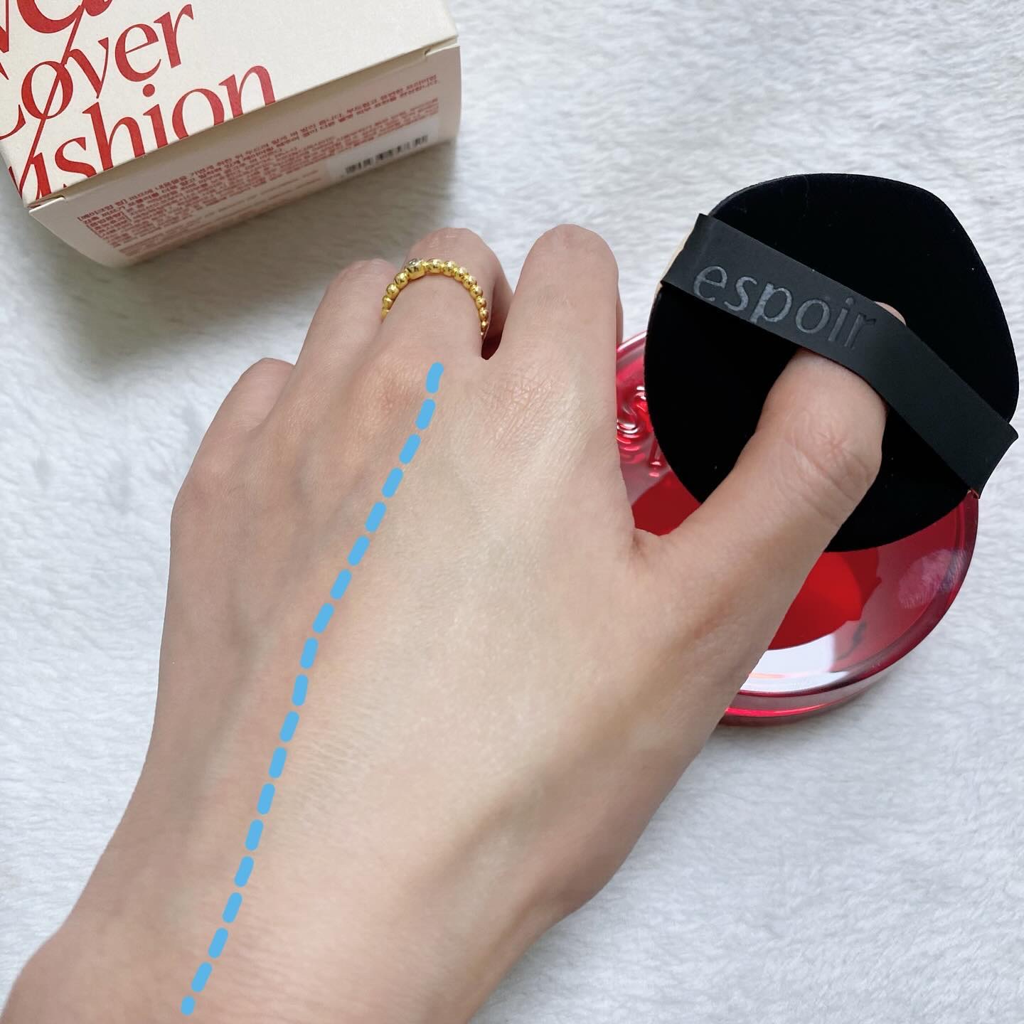 プロテーラービーベルベットカバークッション/espoir/クッションファンデーションを使ったクチコミ（2枚目）