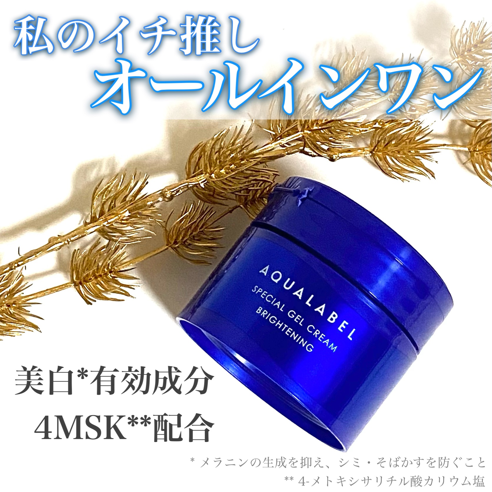 スペシャルジェルクリーム EX （ブライトニング） /アクアレーベル/オールインワン化粧品を使ったクチコミ（1枚目）