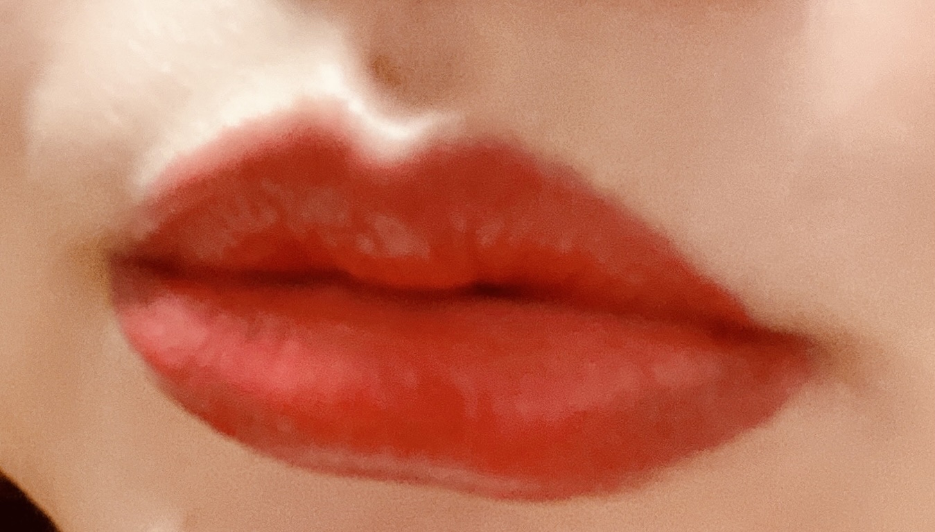 ジューシーラスティングティント 09 ライチコーラル(LITCHI CORAL)/rom&nd/リップティントを使ったクチコミ（3枚目）