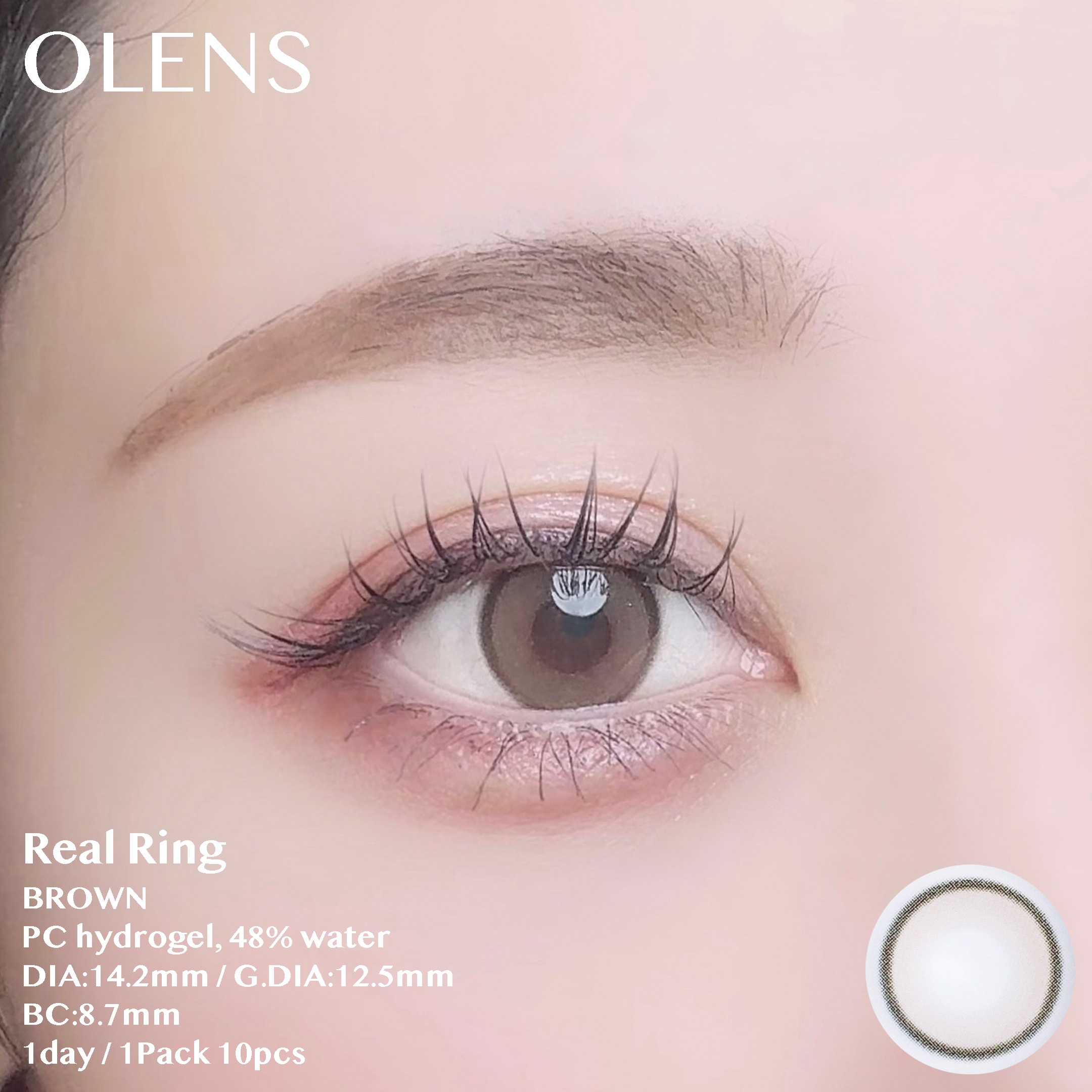 Real Ring 1day/OLENS/ワンデー（１DAY）カラコンを使ったクチコミ（2枚目）