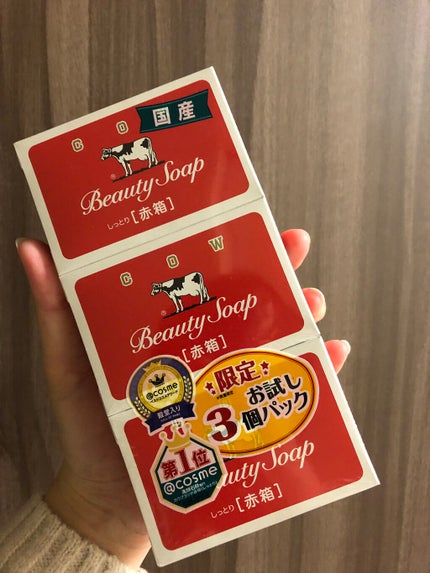 赤箱 (しっとり)/カウブランド/洗顔石鹸を使ったクチコミ(1枚目)