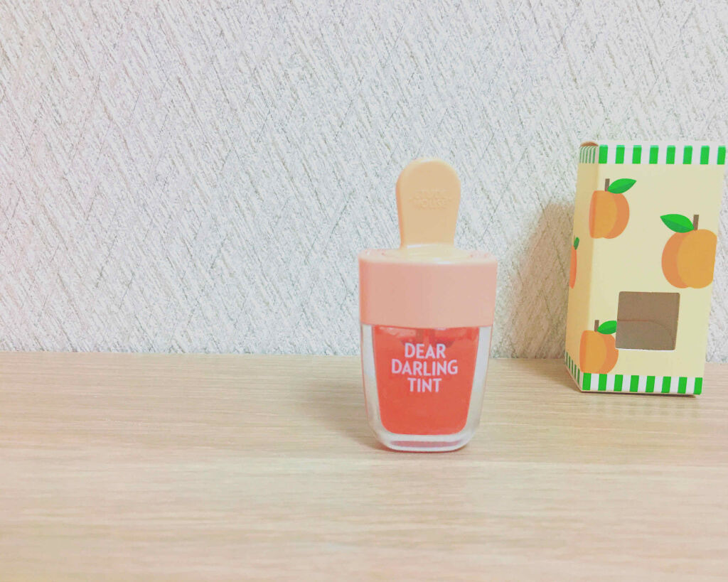 ディアダーリン ウォータージェルティント （アイスティント）/ETUDE/口紅を使ったクチコミ（3枚目）