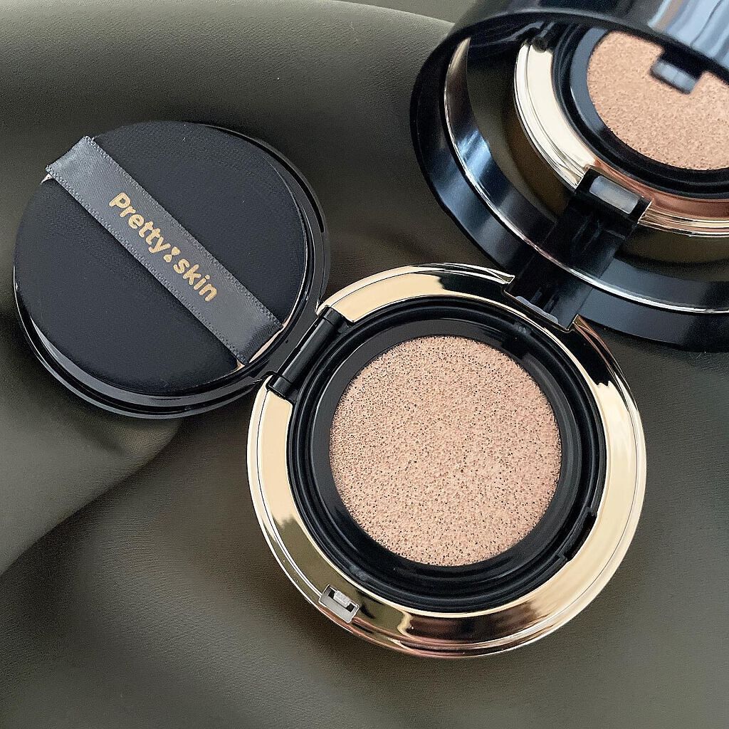 ドラマチッククッション/pretty skin/クッションファンデーションを使ったクチコミ（3枚目）