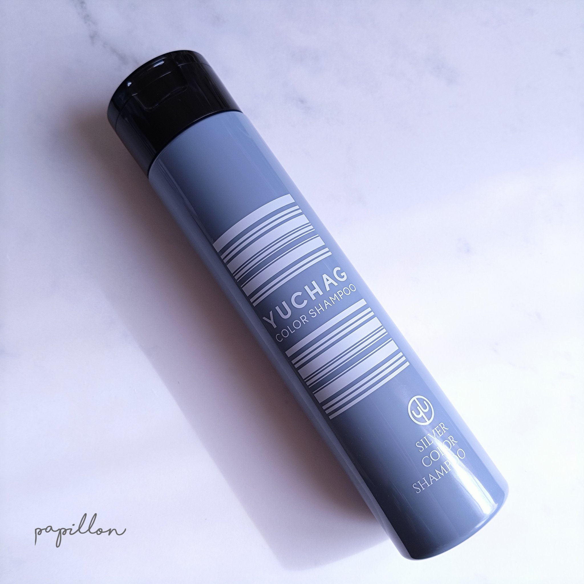 ユチャ　カラーシャンプー/カラートリートメント セット（シルバー）/YUCHAG/市販シャンプーを使ったクチコミ（2枚目）