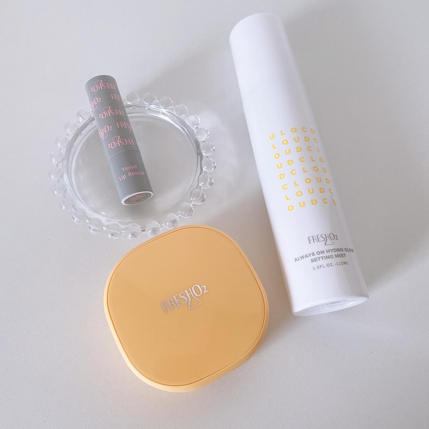 クラウドオールウェイズオン ハイドログロー メイクキー プミスト/FRESHO2/フィックスミストを使ったクチコミ（1枚目）