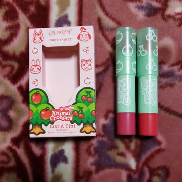 ColourPop Just A Tint-Mini Duoのクチコミ「　皆さんこんにちは。健康診断の結果が全部正常値で安心したisです。血糖値と腹囲はギリセーフでし.....」（2枚目）