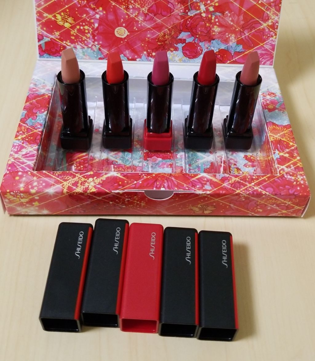 モダンマット パウダーリップスティック 509	Flame/SHISEIDO/口紅を使ったクチコミ（3枚目）