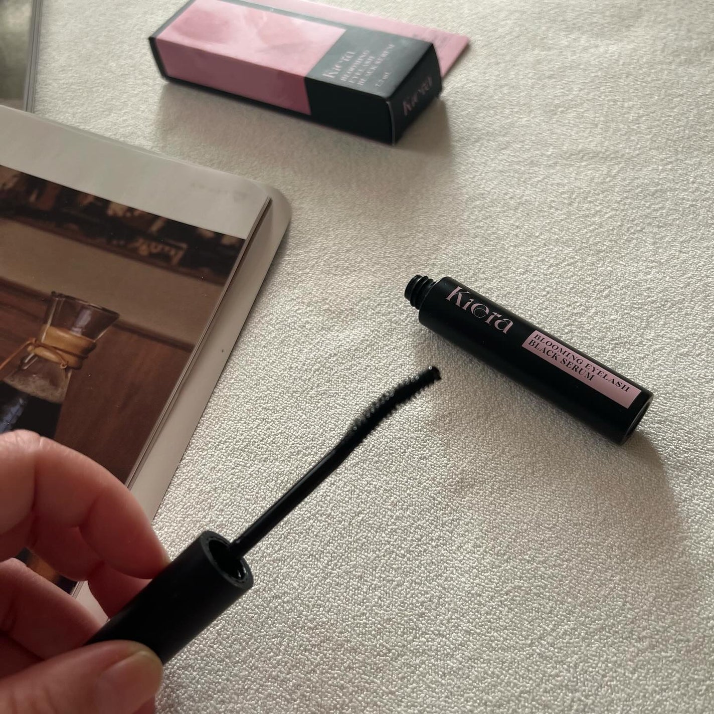 BLOOMING EYELASH まつげ美容液(ブラック) /KIERA/マスカラを使ったクチコミ(2枚目)